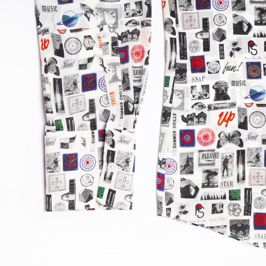 Motif Printed Shirt - White/Multi