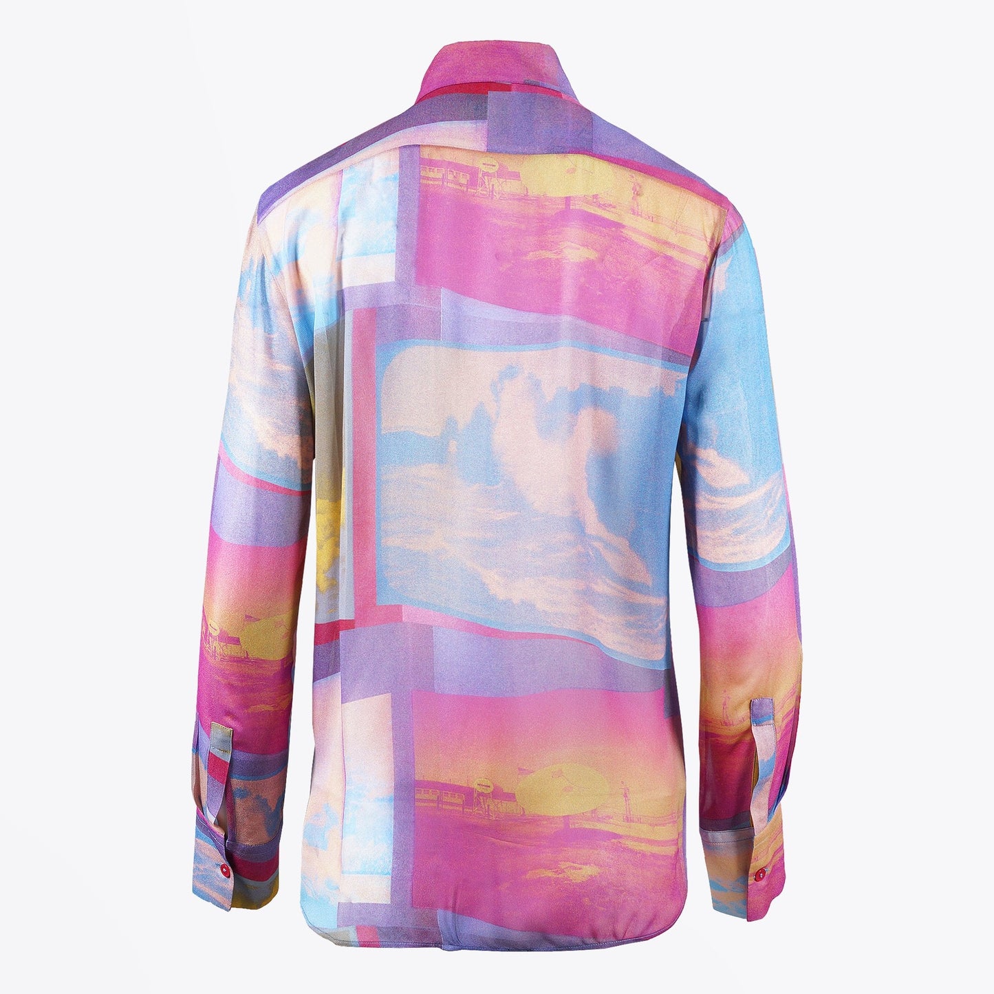 - Chiffon Printed Shirt - Pink/Multi