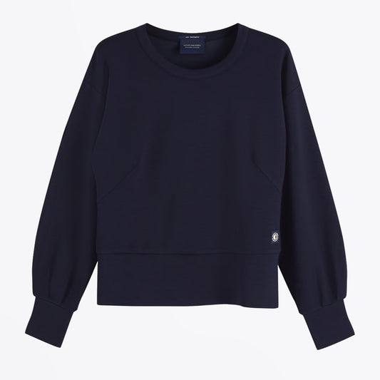 - Crew-Neck Sweater - Navy