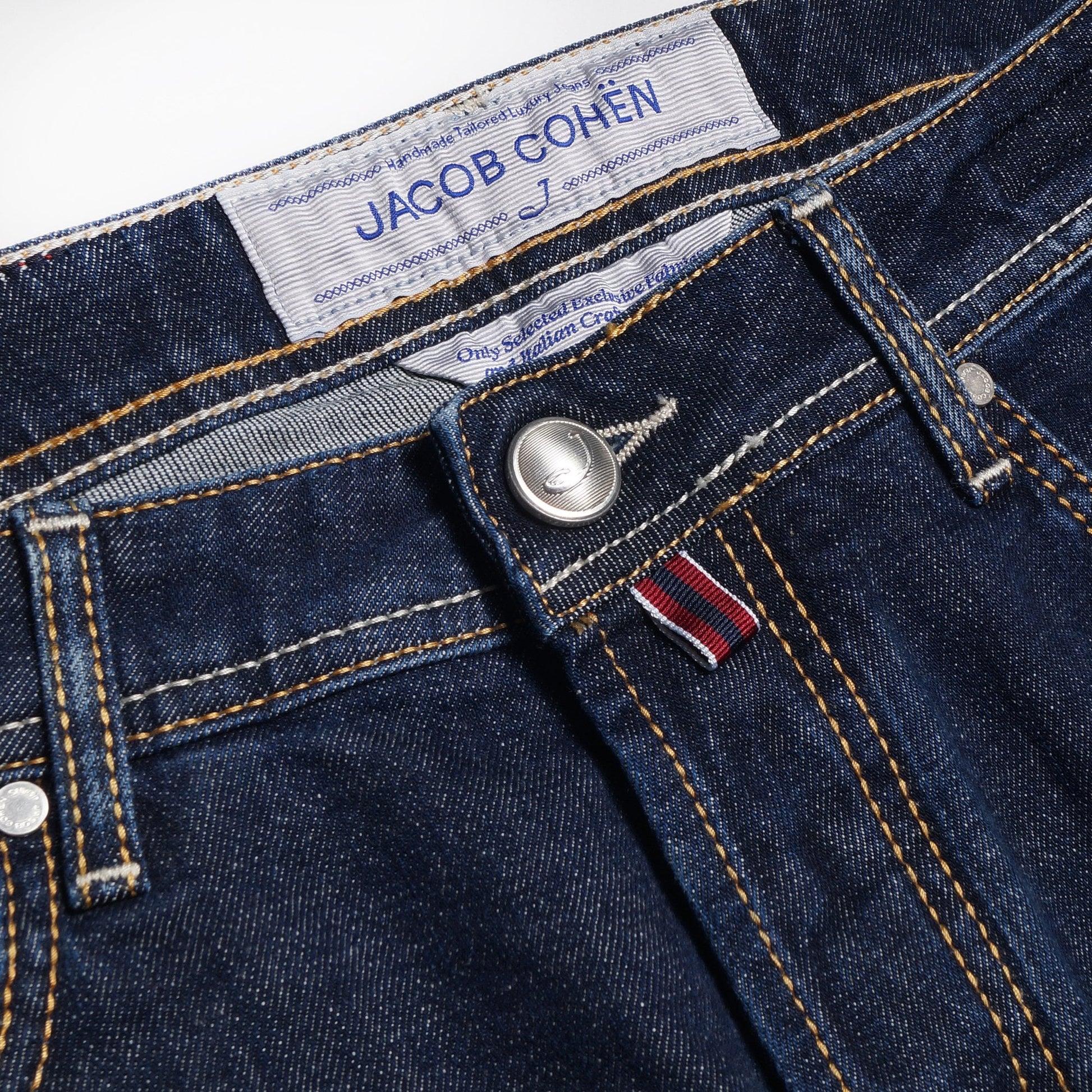 Jacob J688 Mid-Rise Comfort Jeans - Dark Blue