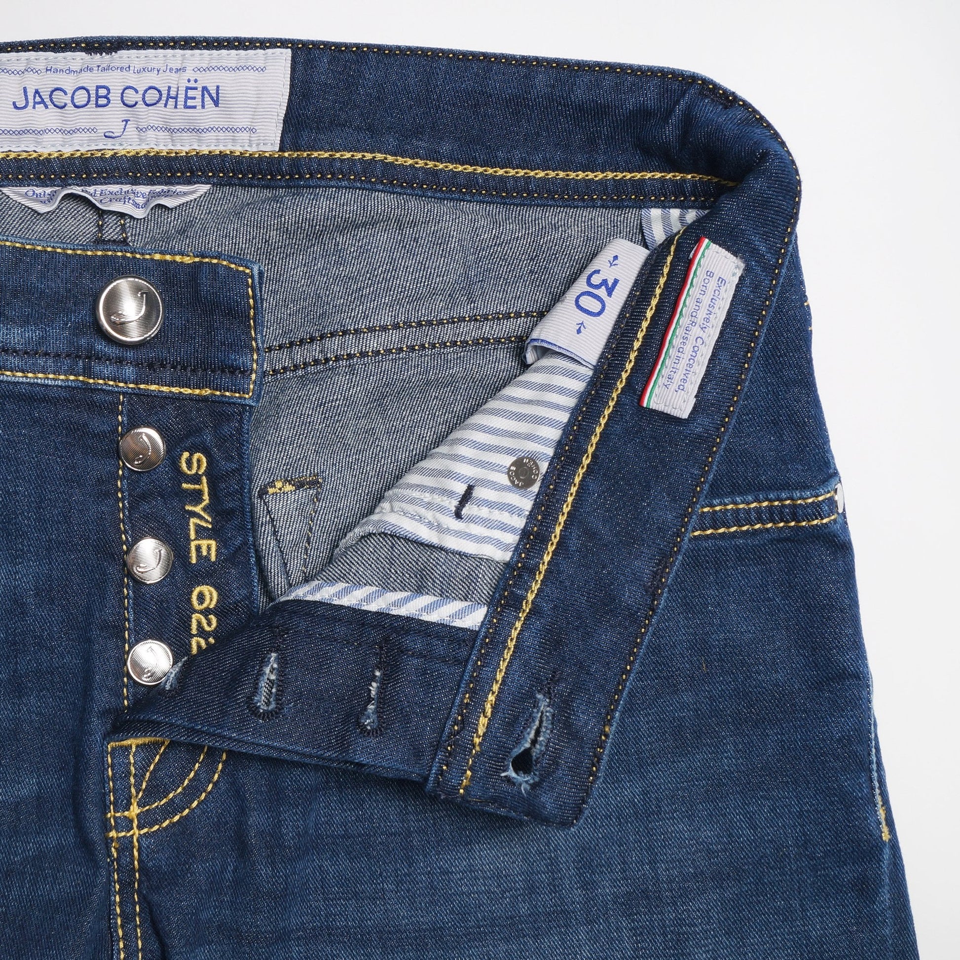 Jacob J622 Mid-Rise Comfort Jeans - Mid-Blue