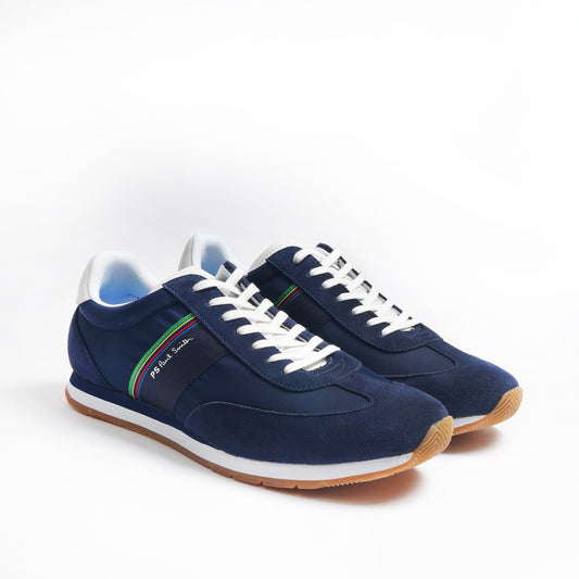 - Sports Stripe 'Prince' Trainers - Dark Navy