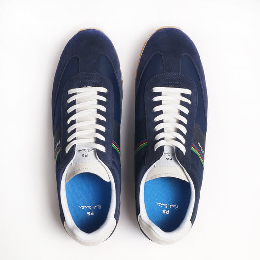 - Sports Stripe 'Prince' Trainers - Dark Navy