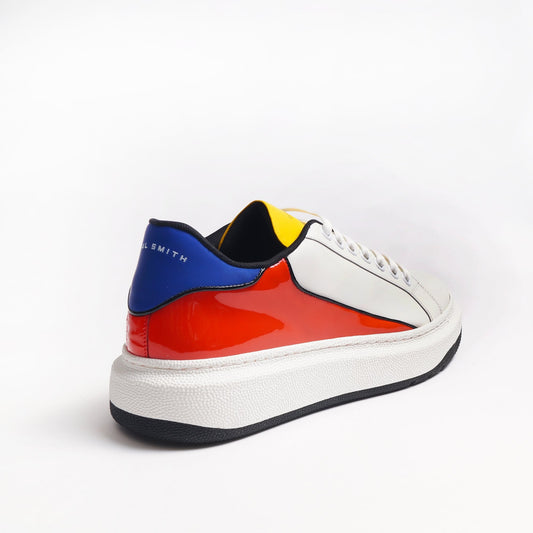 - 'Leyton' Colour Block Trainers - White/Multi