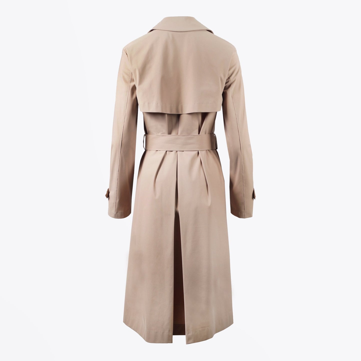 - Pleated Trench Coat - Camel