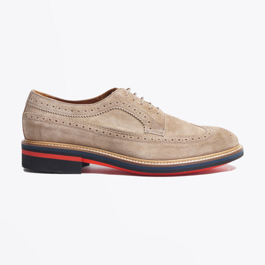 - Suede 'Chase' Brogues - Beige