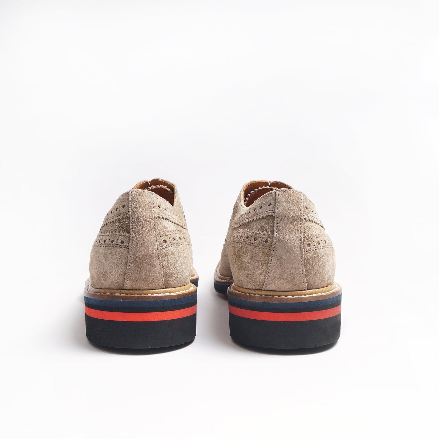 - Suede 'Chase' Brogues - Beige