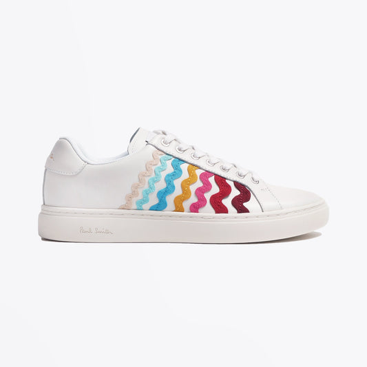 Leather 'Lapin' Ribbon Trainers - White