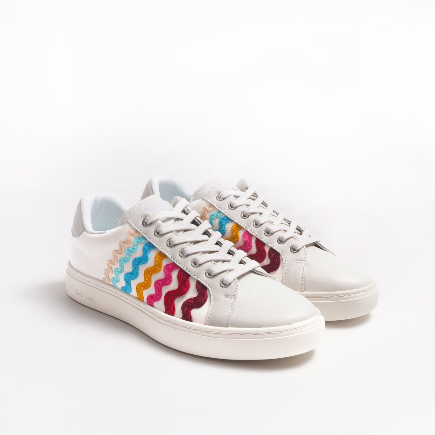 Leather 'Lapin' Ribbon Trainers - White