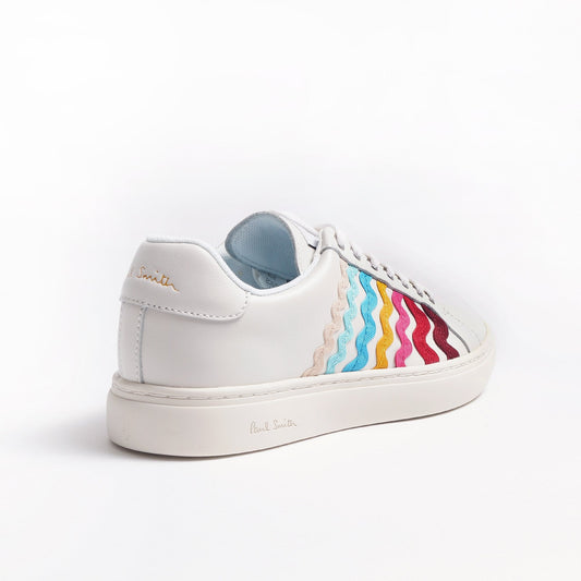 Leather 'Lapin' Ribbon Trainers - White