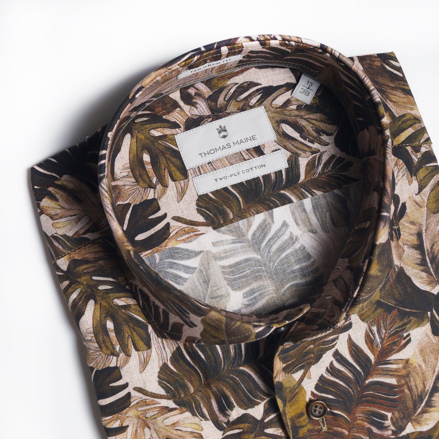 - Palm Leaf Print Shirt - Green