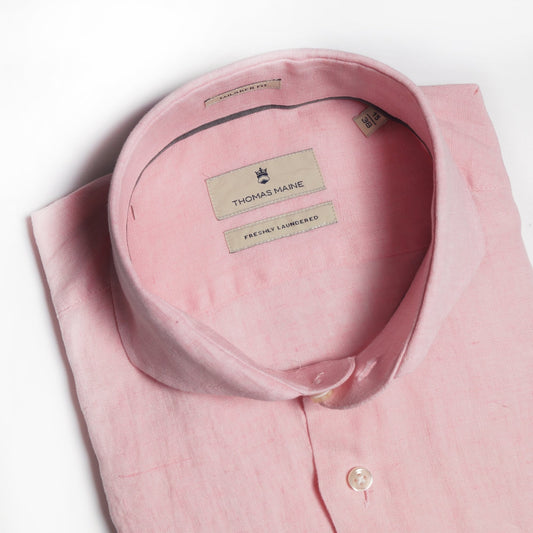 Lightweight Linen Shirt - Pink