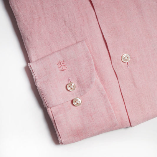 Lightweight Linen Shirt - Pink