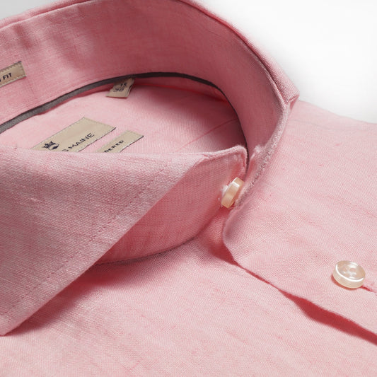 Lightweight Linen Shirt - Pink