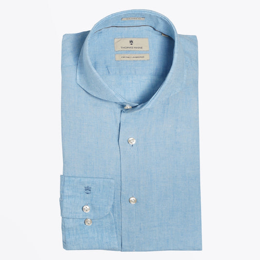Lightweight Linen Shirt - Blue