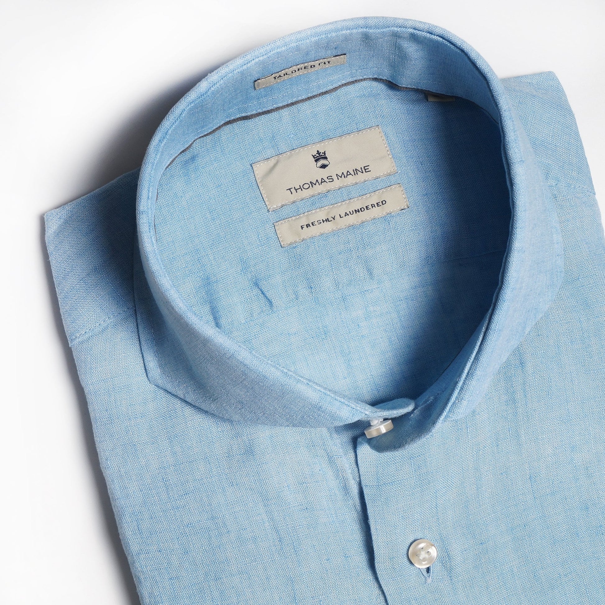 Thomas Lightweight Linen Shirt - Blue
