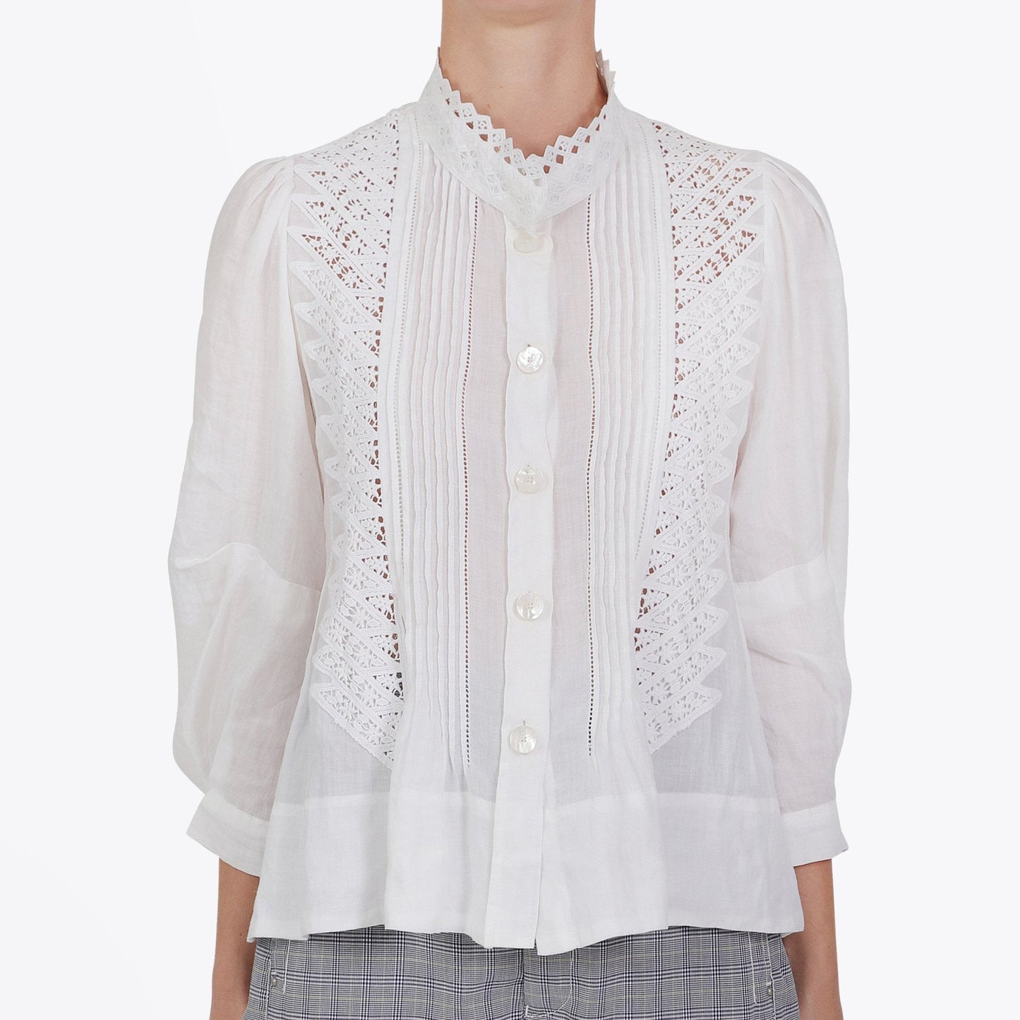 Intricate - Lace Swing Shirt - White