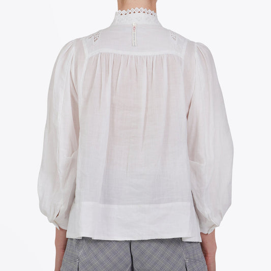 Intricate - Lace Swing Shirt - White