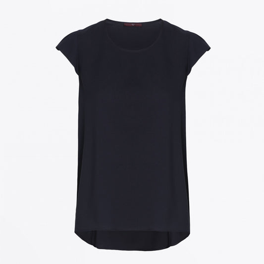 - Swift - Cap Sleeve Top - Navy