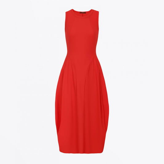 - At Length - Sensitive�� Midi Balloon Dress - Red