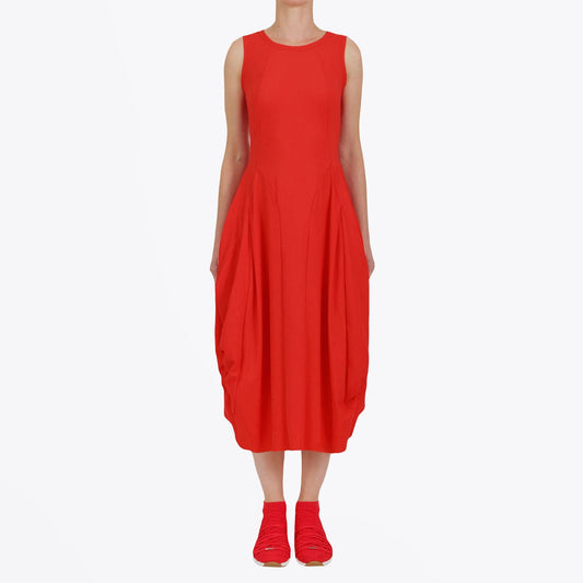 - At Length - Sensitive�� Midi Balloon Dress - Red