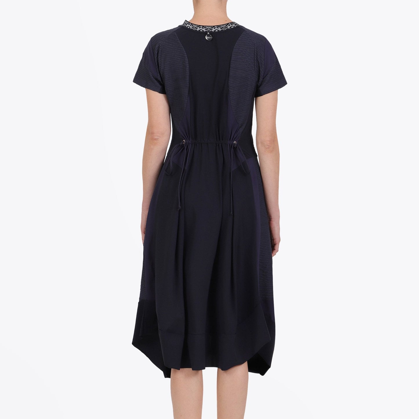 - Praise - Sensitive�� Textured Stretch Dress - Navy