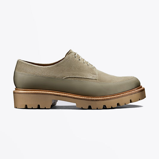 - Earl - Suede Derby Shoe - Sand