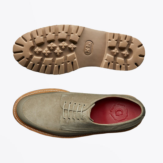 - Earl - Suede Derby Shoe - Sand