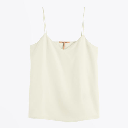 - Spaghetti Strap Tank Top - Off-White