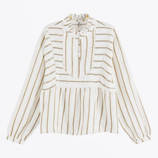Linen Tunic Top - Beige
