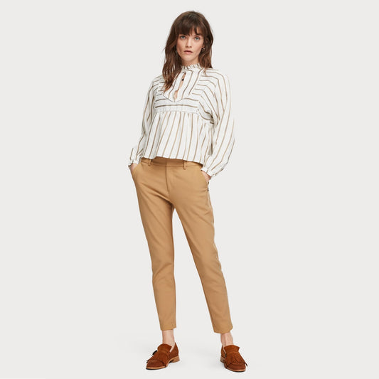 Linen Tunic Top - Beige