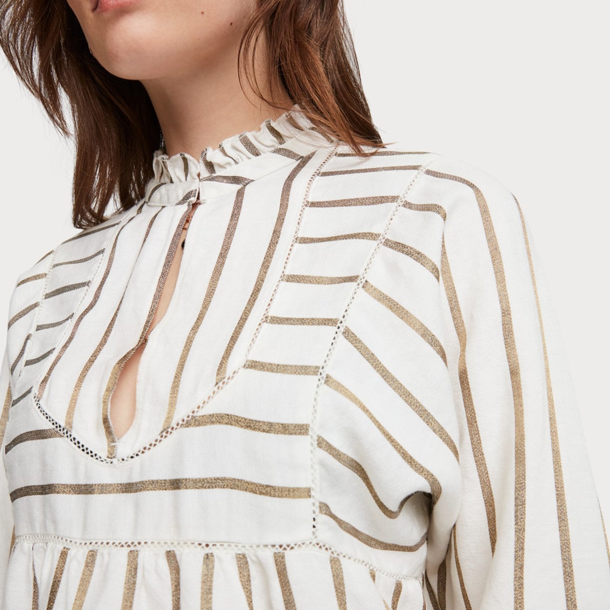 Scotch Linen Tunic Top - Beige