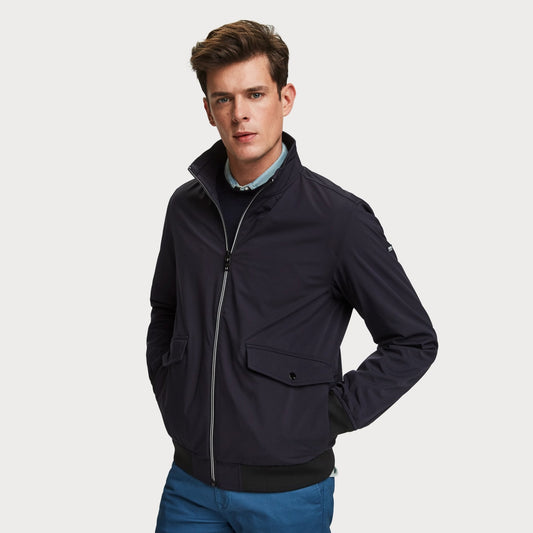 - Classic Bomber Jacket - Navy