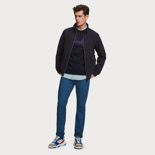 - Classic Bomber Jacket - Navy