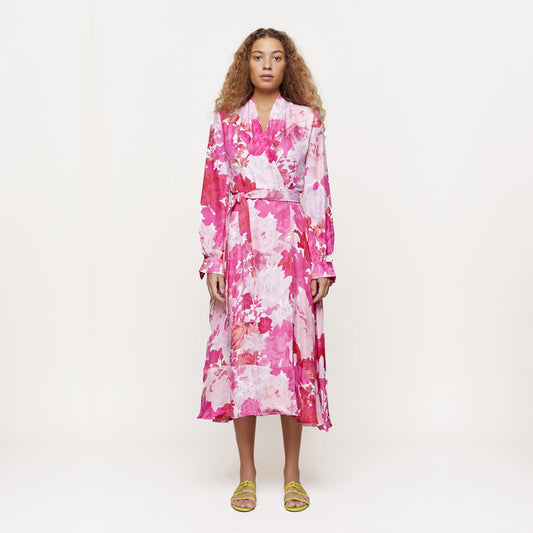 - Reflection Floral Dress - Pink