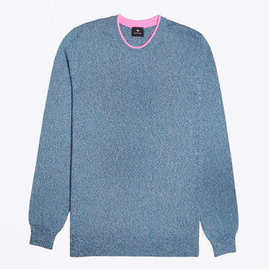 - Crew Neck Pullover - Blue