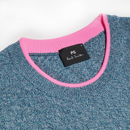- Crew Neck Pullover - Blue