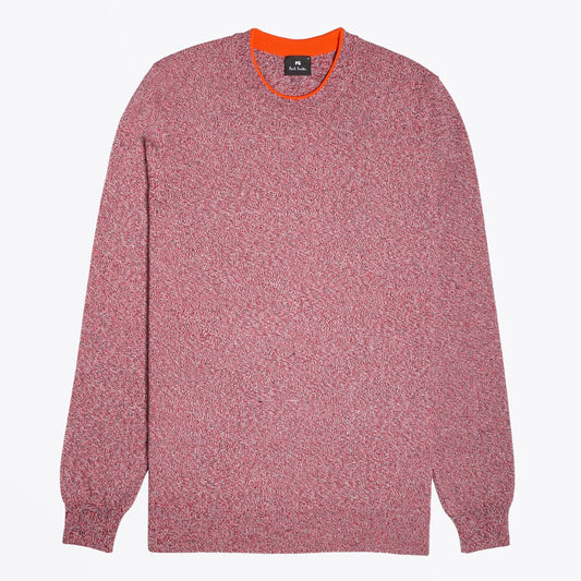 - Crew Neck Pullover - Red