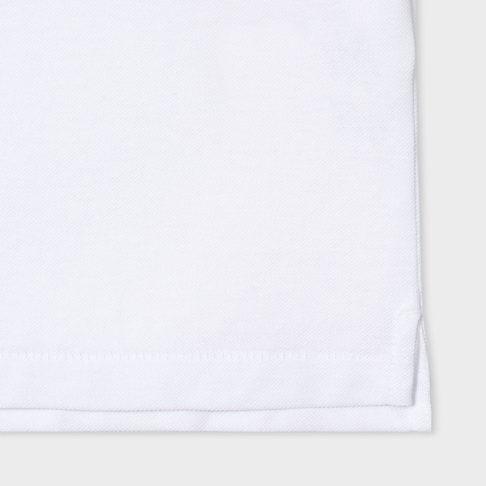 - Embroidered Zebra Polo Shirt - White