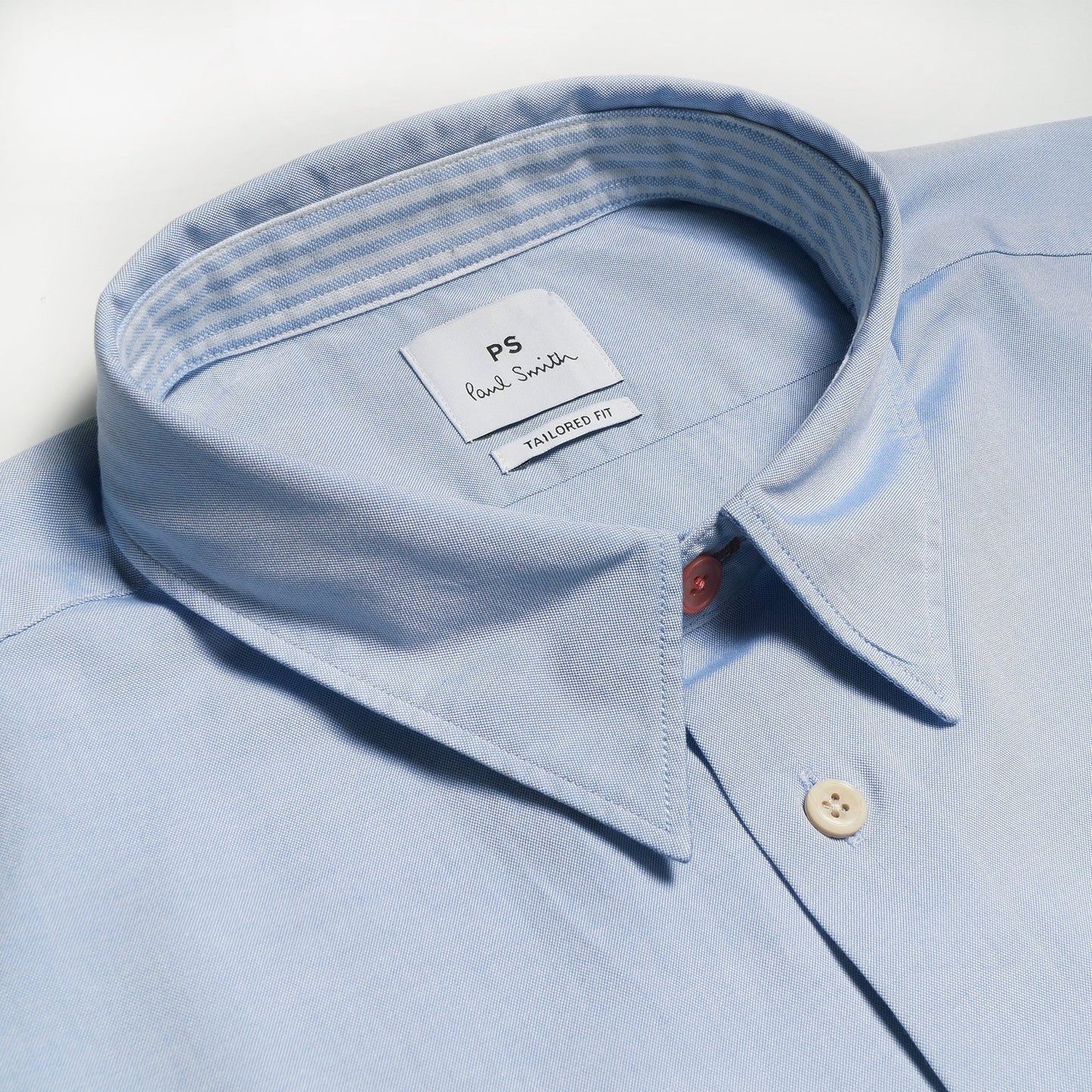 - Cotton Contrast Pocket Shirt - Blue