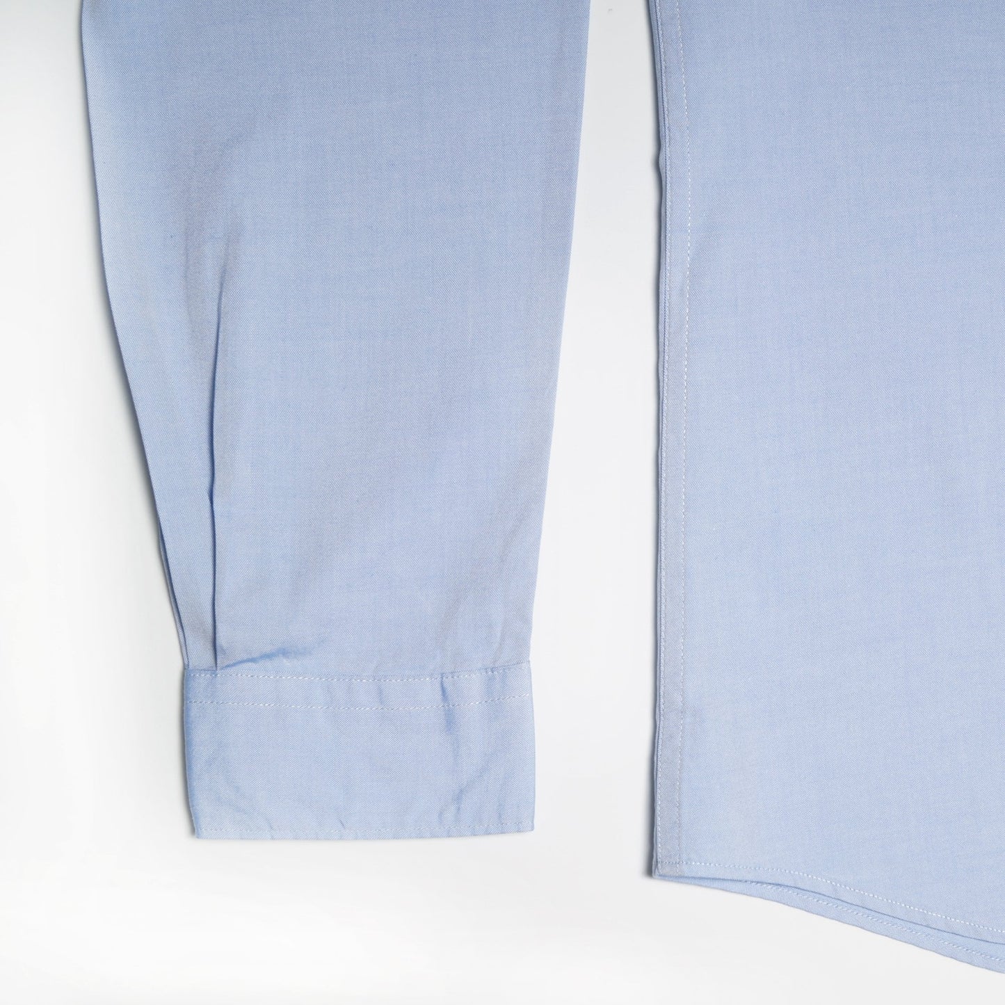 - Cotton Contrast Pocket Shirt - Blue