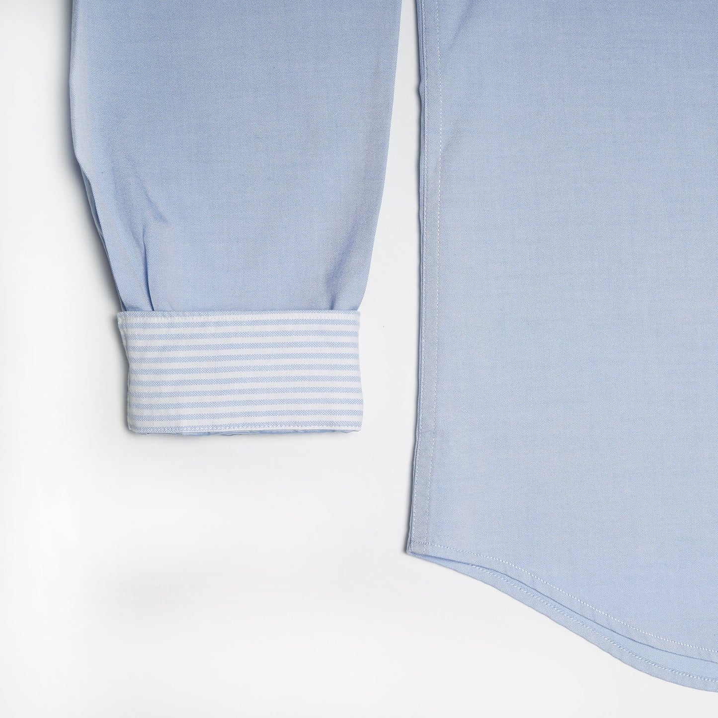 - Cotton Contrast Pocket Shirt - Blue