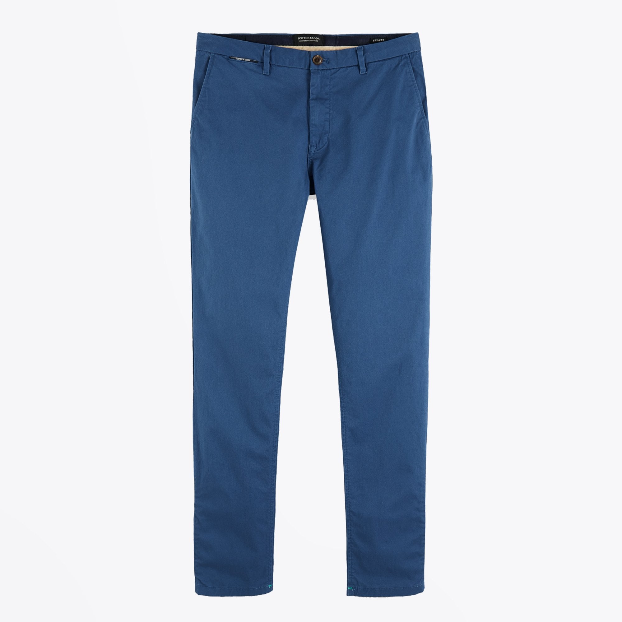 Scotch & Soda - Stuart - Stretch Cotton Chino - Blue – MR & MRS STITCH.COM