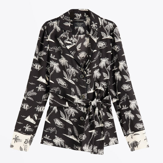 - Printed Pyjama Blazer - Multi