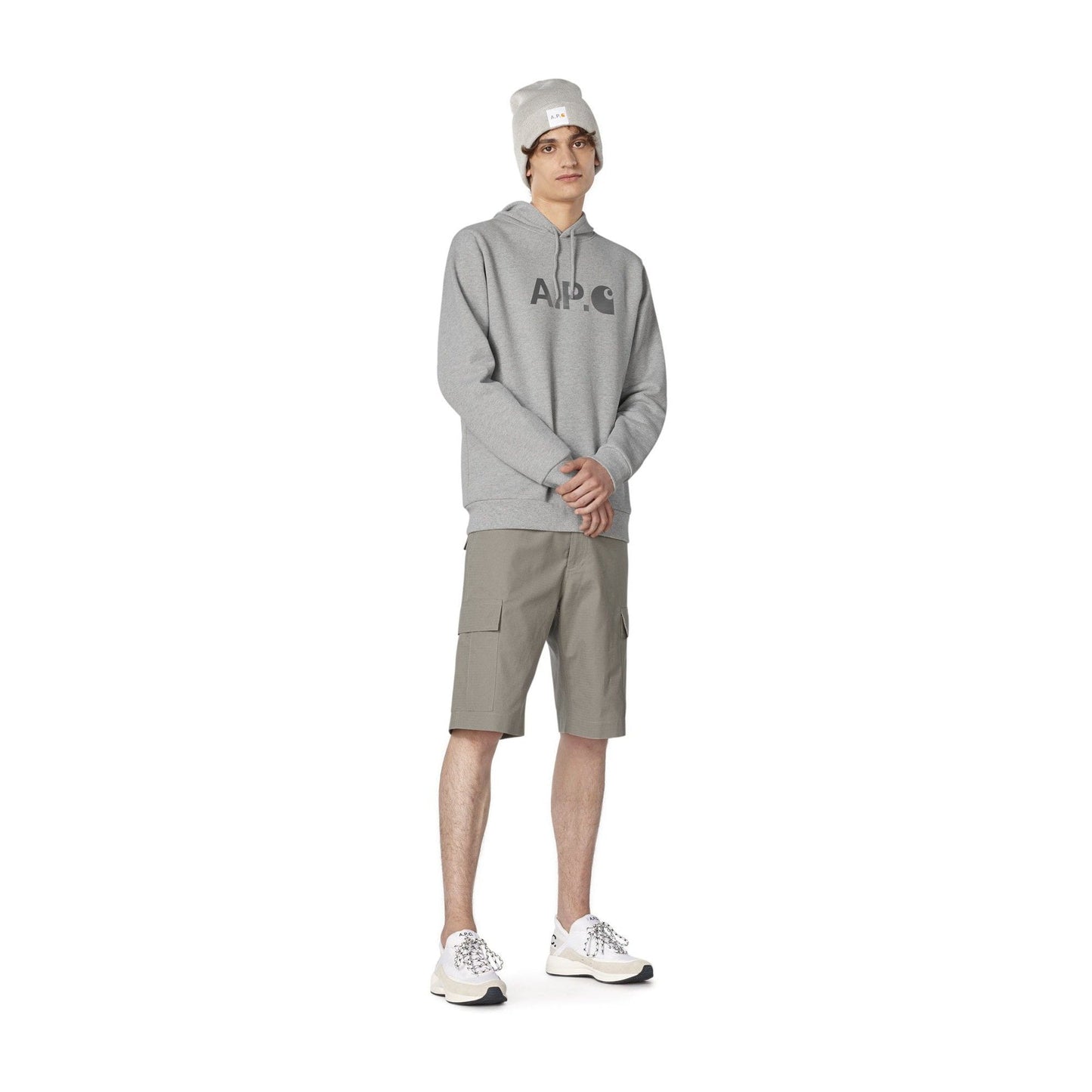 - Stash - Carhartt WIP Fleece Hoodie - Grey