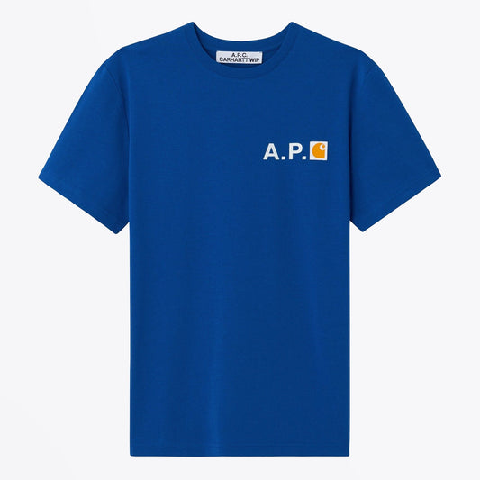 Hire - Carhartt WIP Logo T-Shirt - Blue