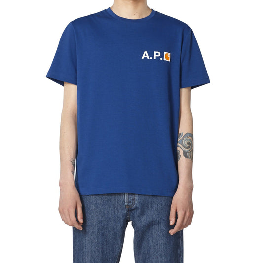 Hire - Carhartt WIP Logo T-Shirt - Blue