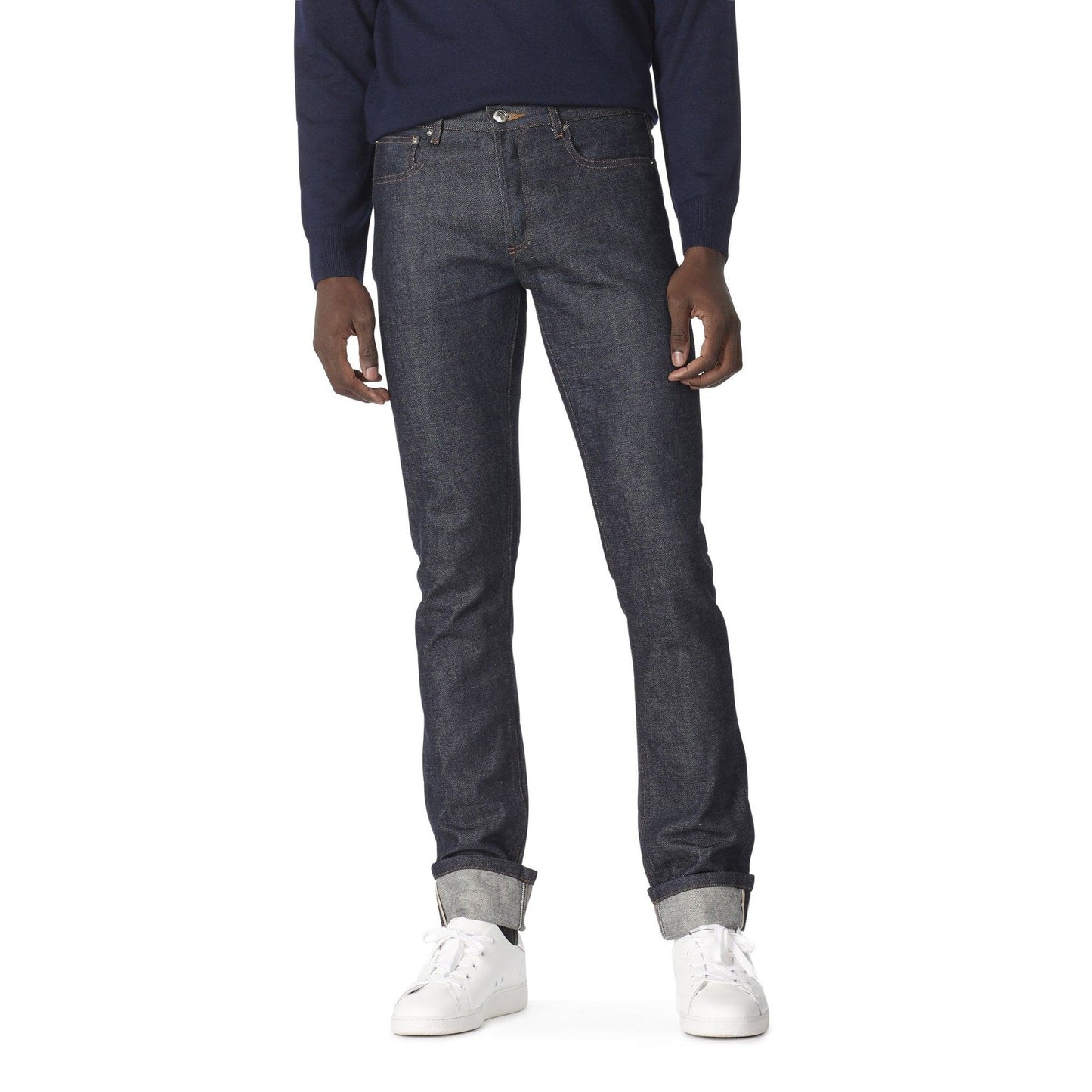 - Raw Denim Jeans - Indigo