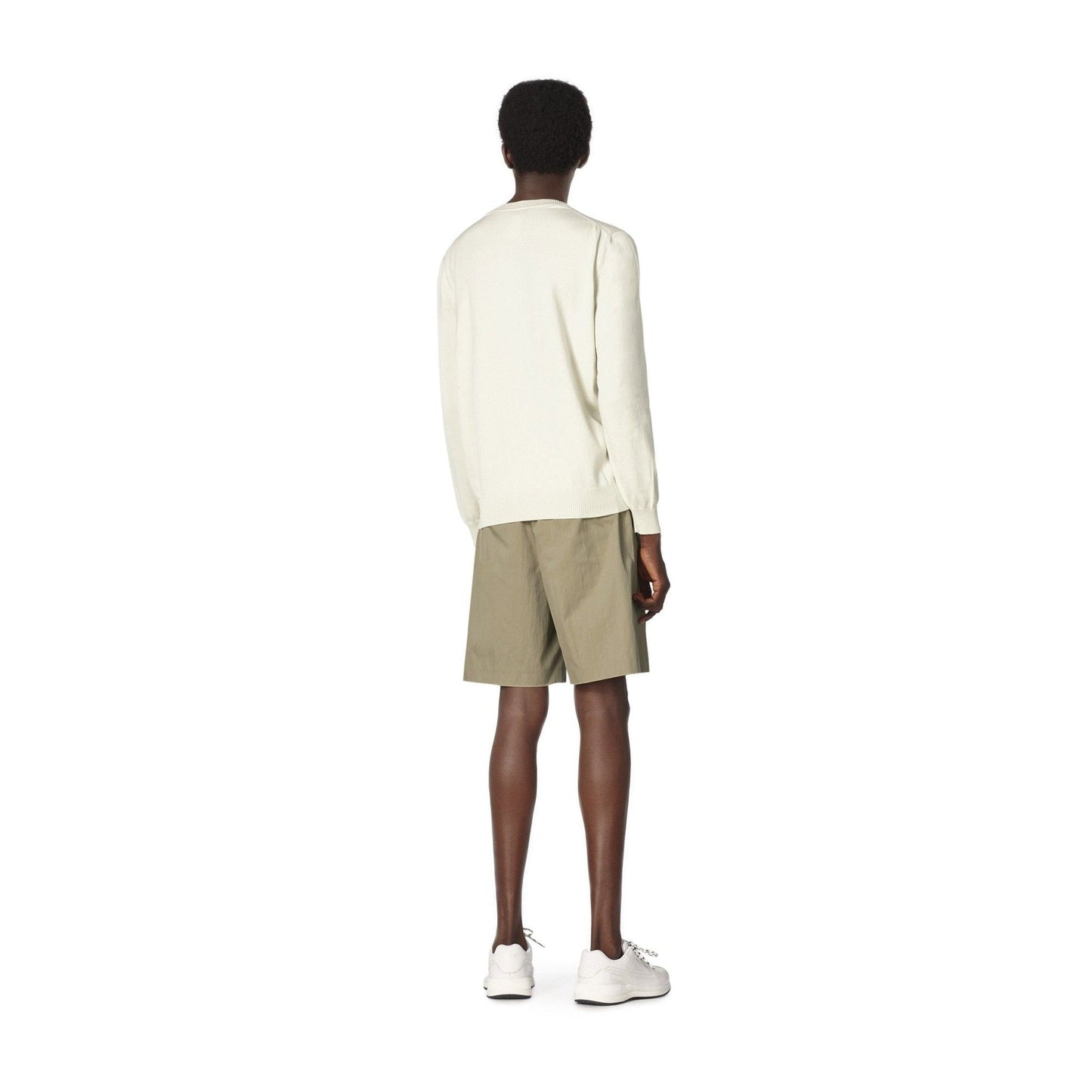 Knitted Logo Pullover - Cream