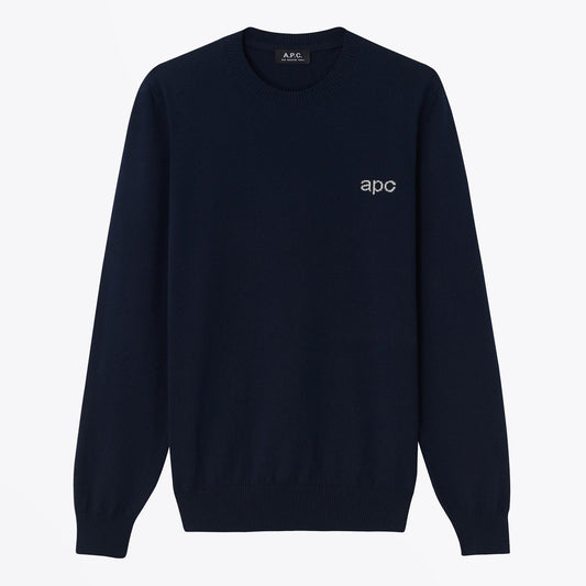 Knitted Logo Pullover - Dark Navy